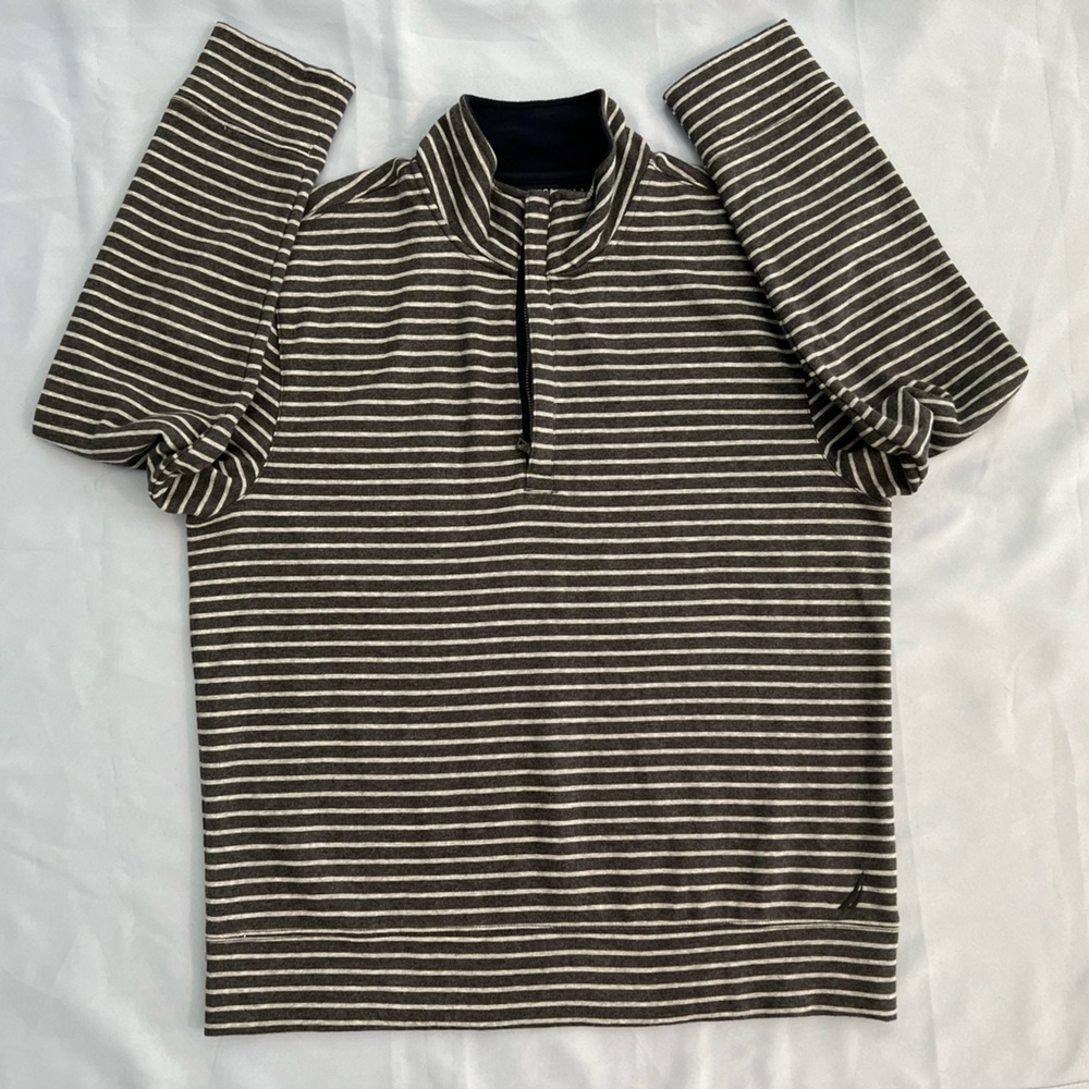 NAUTICA *NWOT men’s nautical quarter zip up sweater | LARGE